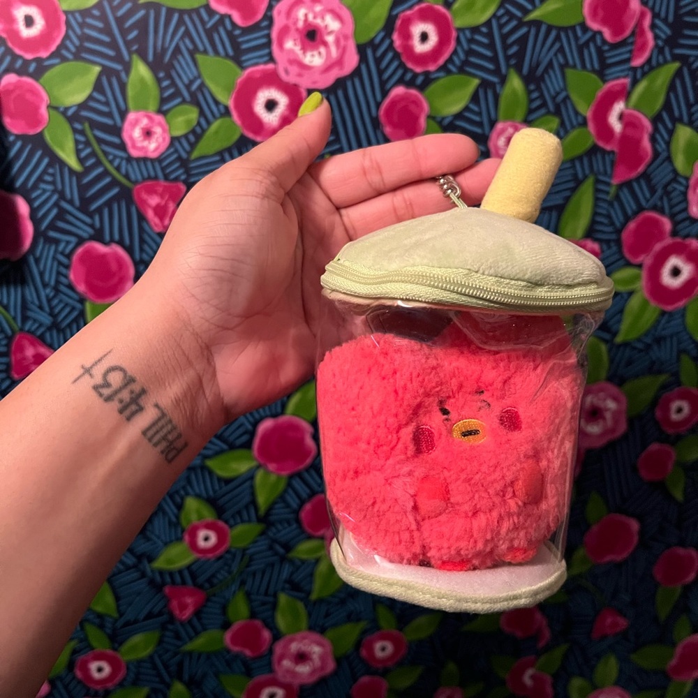BT21 tata boba keychain